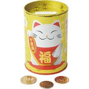 ペン立て缶貯金箱＜まねき猫＞　18-72