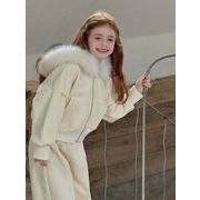 秋冬新作 韓国風子供服  ベビー服    男女兼用  セットアップ   カジュアル  3色