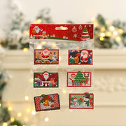 クリスマスカード ツリー飾り 立体カード メッセージカード Christmas限定 ひとことメッセージ 12枚セット