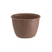 山田化学 植木鉢 ビオラデコ 6号 チョコブラウン （ プラスチック製 プランター ）