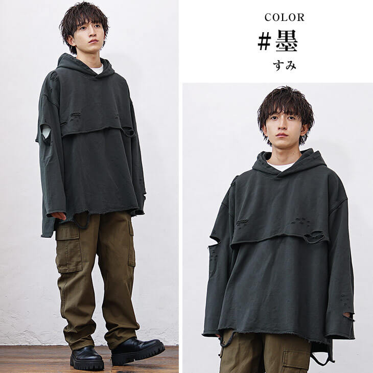 パーカー フーディ M~XL プルオーバー フェイクレイヤード 楽天市場】【SALE／50%OFF】(M)フェイクレイヤードフーディ niko