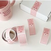 韓国風  シール  粘着シール シールラベル  贈り物  プレゼント  ピンク