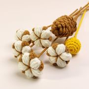 ins 母の日 誕生日 写真 お花 編み物 インテリア 花束 ニット 装飾 撮影道具   2色