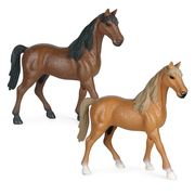 2色 馬置物  馬フィギュア  野生動物のシミュレーションモデル 馬モデル ホース  動物フィギュア   19cm