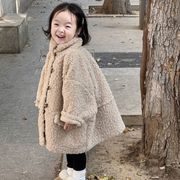 秋冬新作 韓国風子供服   ベビー服 トップス  もふもふ    コート  カーディガン  おしゃれ