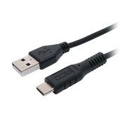 ミヨシ シリコンUSB2.0ケーブル AtoC 3m ブラック USB-YCA30BK
