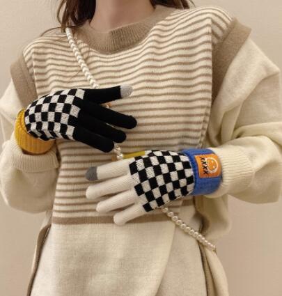 ファッション小物 手袋 グローブ  ニット手袋  防寒 毛糸  スマホタッチ対応