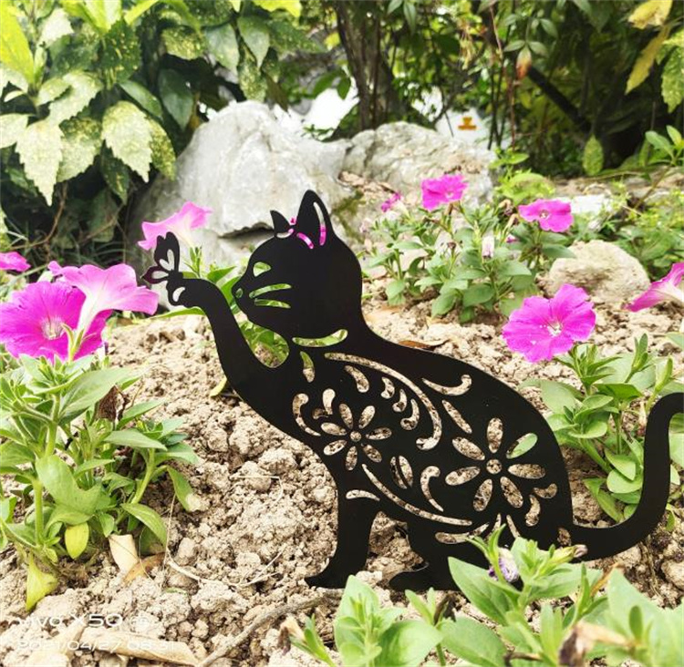 満足度99％  金属振り子 花園振り子 鉄芸 工芸品 プラグイン 大人気 ステンシル 猫 景観 装飾