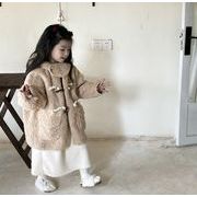 秋冬新作 韓国風子供服   ベビー服  トップス   コート  もふもふ  カーディガン