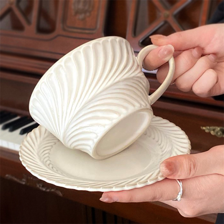 店長推薦 INSスタイル 結婚式 コーヒーカップ アメリカン レトロ 立体 ラテカップ 陶磁器カップ