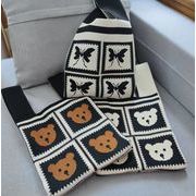 クマ ショルダーバッグ  INS  大容量  手提げ袋 収納バッグ  ベビー用品 ファッション 韓国風  子供バッグ