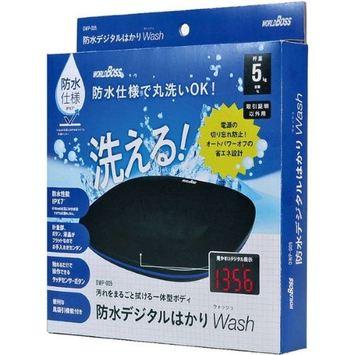 高森コーキ 【予約販売】DWP-005 ワールドボス 防水デジタルはかり Wash（5kg）