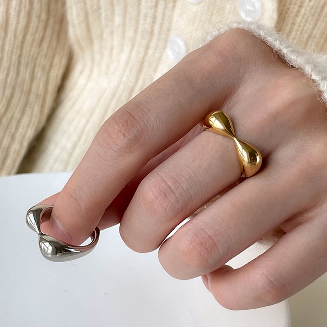 【大人風】金アレ対応素材　S925コーティング silverring リング   指輪