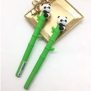 創意文具  シリコン  竹パンダ  中性ペン  水性ボールペン  ペン  筆記用具   サインペン
