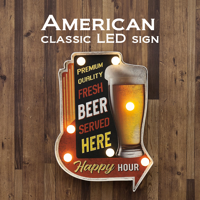 American Classic LED Sign アメリカンクラシック【FRESH BEER】