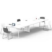 会議テーブル　大型会議テーブル　ミーティングテーブル　鋼製　アジャスター付き　コンセント穴付き