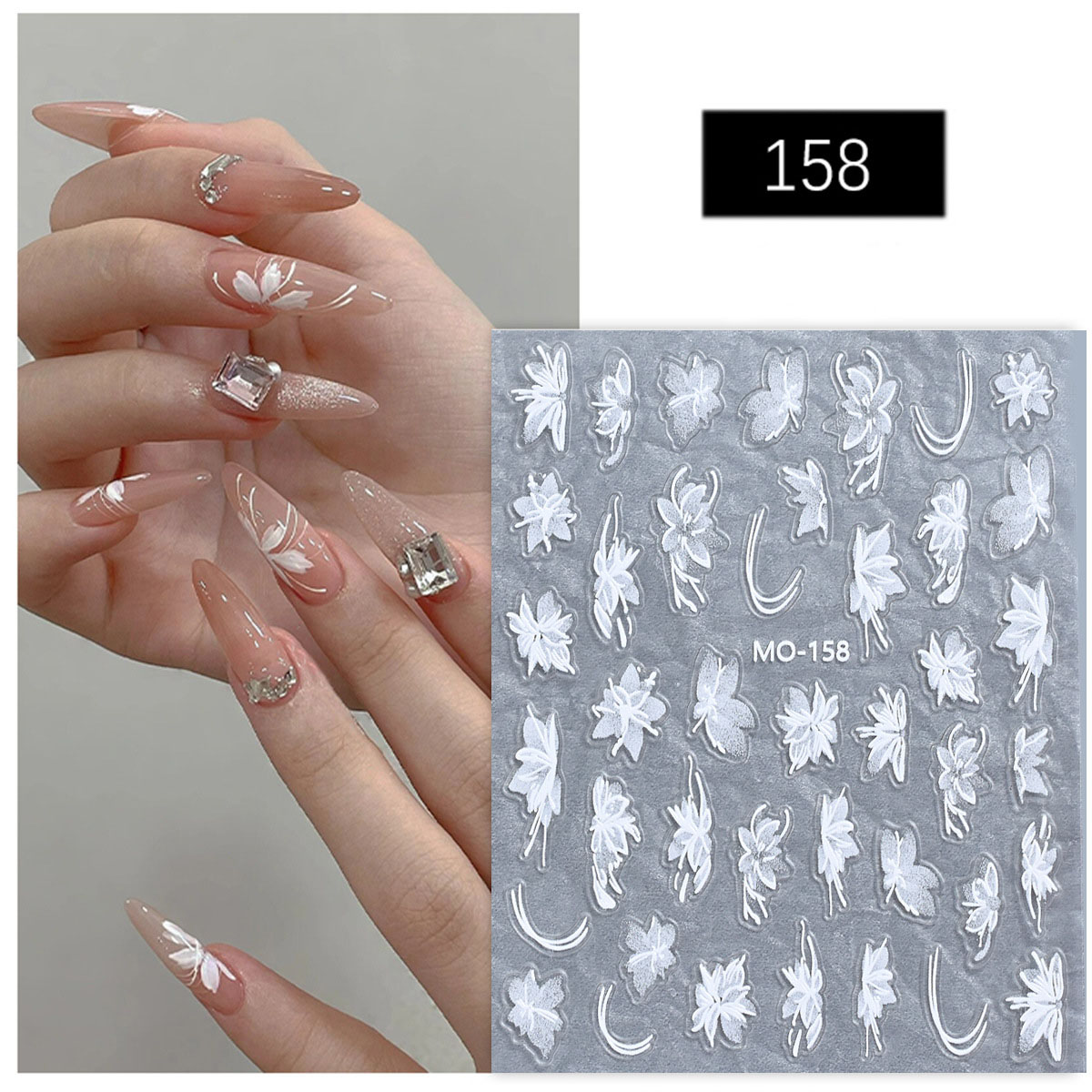ネイルシール ジェルネイル ネイルアート 花柄 フラワーアート