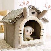 ペットハウス ドーム型 ペットベッド ペット用品 冬用 ペット防寒対策 犬 猫 ベッド 冬 Mサイズ