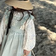 ★Girls★　子供服　90~140cm　春夏　ワンピース＋ブラウス　韓国キッズファッション