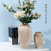 ナチュラル ウッド花瓶 木製 ドライフラワー 花アレンジ カスタマイズ 装飾 おしゃれ花瓶 インスタ映え