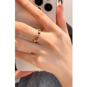 デザイン感 開口指輪 アクセサリー INS リング 大人気 気質 レトロ シンプル レディース 韓国風