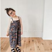 2024 韓国風子供服  ベビー服  サロペット   オーバーオール  花柄  男女兼用  2色