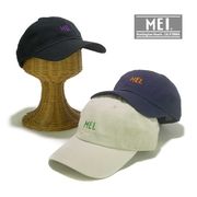 年間品　MEI刺繍シンプルツイルローキャップ　ヤング帽子