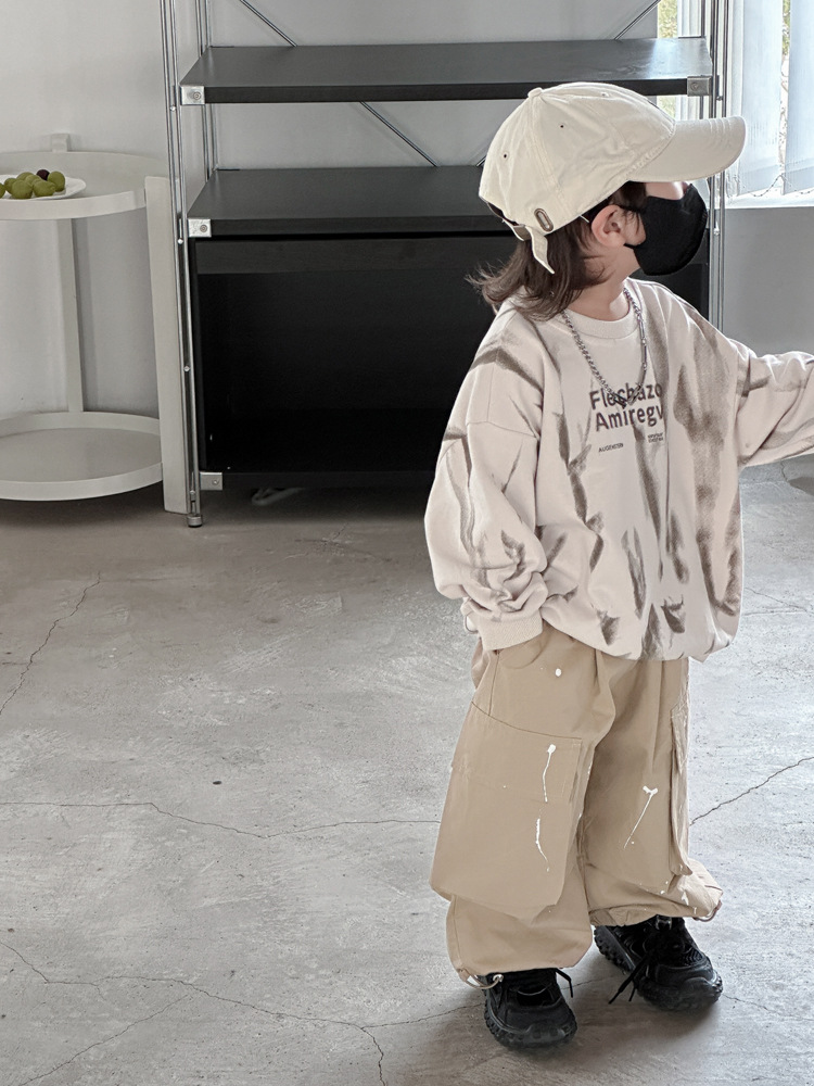 2024新作 春服 子供服 男の子　トップス　トレーナー　ファッション　おしゃれ　 韓国風　90-140cm