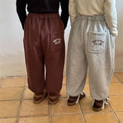 春秋子供服 ベルベットのズボン 男の子 女の子 厚くて暖かい カジュアルパンツ