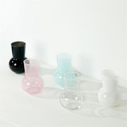 最新トレンド勢揃い ガラスの花瓶 ギャザリング 家庭用置物 花瓶 テーブル装飾道具 デザインセンス