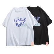 2022春夏新作 メンズ 男 カジュアル 半袖 丸首 プリント トップス Tシャツ インナー 2色 M-2XL