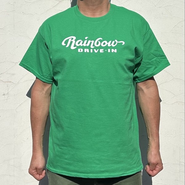 2024年春夏　新商品　Tシャツ　Rainbow DRIVE-IN UNIFORM T グリーン