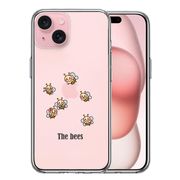 iPhone 15 Plus 側面ソフト 背面ハード ハイブリッド クリア ケース The Bees ミツバチ 蜂 可愛い