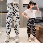 女の子 モスキートパンツ 夏の子供服 ルーズ 薄いカジュアルパンツ 韓国 ファッションズボン