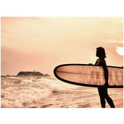 ガラスアートピクチャー SHONAN LOCAL SURFER　写真/フォト/風景/海