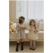 2024春新作 韓国風子供服    ベビー服 女の子     ワンピース 2色  90-150cm