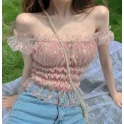 2022春夏新作 トップス 女 レディース 半袖 シャツ ブラウス インナー