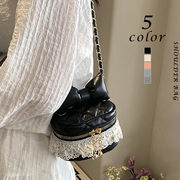 ショルダーバッグ　ミニバッグ　リボン　かわいい　韓国ファッション　キルティング　デザイン