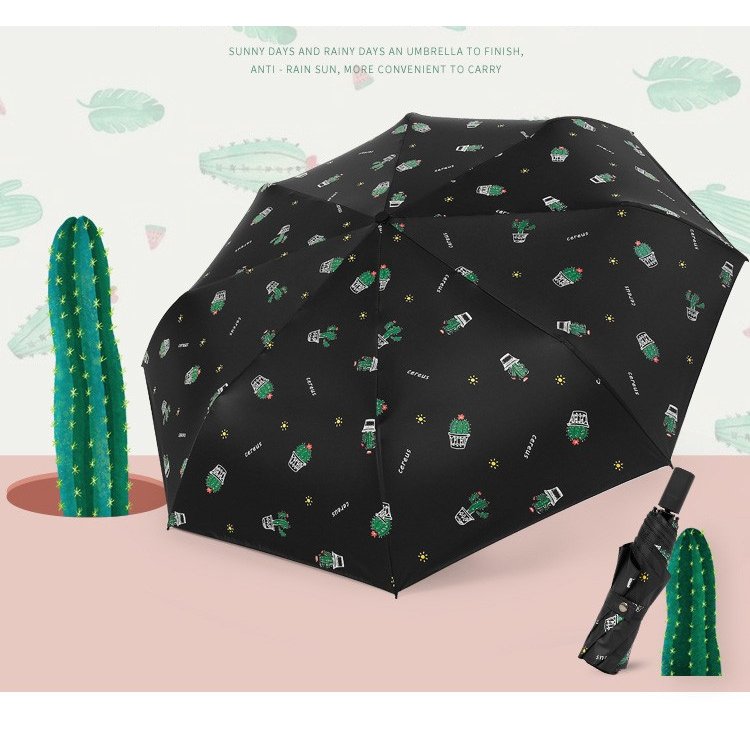 かさ　傘　折りたたみ傘　折り畳み傘サボテン柄軽量日傘 メンズ 雨具男女兼用　晴雨兼用　