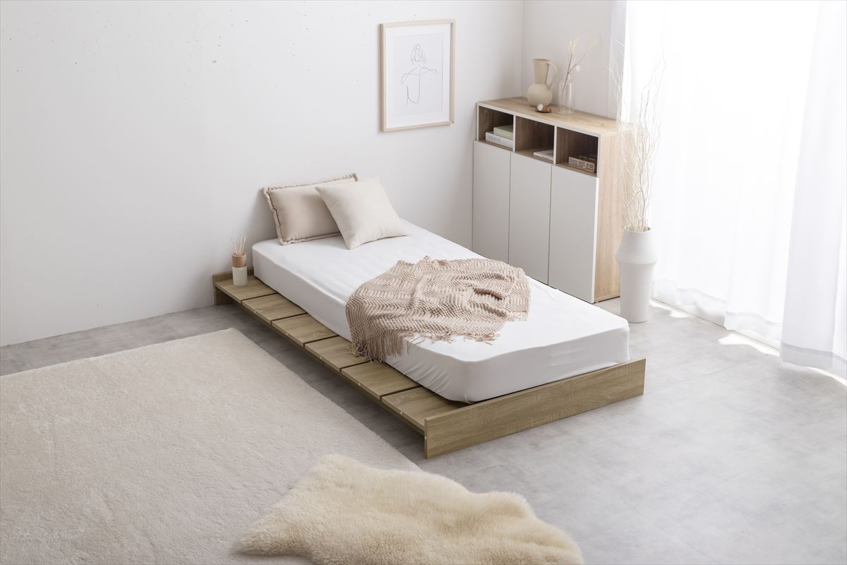 【送料無料】セミシングルショート Yuseong幅100cm幅広すのこローベッド g134051]【セミシングルショート】Yuseong幅100cm幅広すのこ