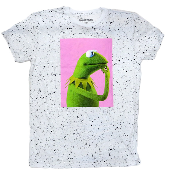 Tシャツ  The Muppets Kermit Thinking Splash【カーミット】