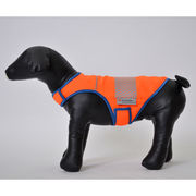小型犬用ショートベスト(DG1100) 安全服 反射材 蛍光生地 ストレッチ 日本製 作業服