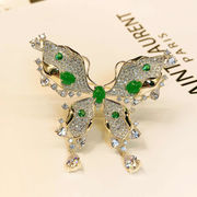 蝶のブローチ、蝶の飾り、クリエイティブジュエリー、韓国ファッション、ピン
