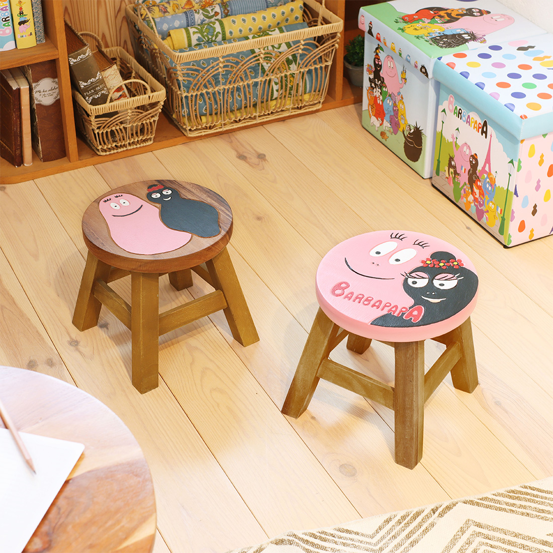 【レトロ】バーバパパのテーブル／バーバパパ型／キャラクター家具 バーバパパ キャラクター玩具 電卓 計算機 レトロ ジャンク品