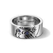 ヴィンテージジュエリー、猫のアクセサリー、猫のクリエイティブジュエリー、指輪、ダイヤの指輪