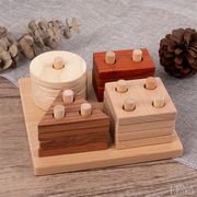 INS おもちゃ 木製 子供用玩具 積み木 知育玩具 おもちゃセット 小道具  子供用品