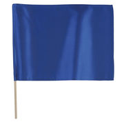 サテン小旗　コバルトブルー