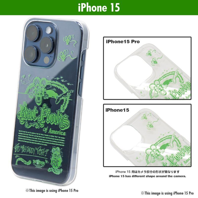 ラットフィンク Rat Fink of America iPhone 15 ハードケース クリア Ｌ．Ｃエンタープライズ | 卸売・  問屋・仕入れの専門サイト【NETSEA】