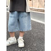 2024夏新作  ベビー服 韓国風子供服  男の子カジュアルパンツ 五分ズボン  3色  100cm-160cm