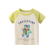 韓国版子供用半袖Tシャツ卸売2024年夏子供服ベビー服女の子Tシャツ